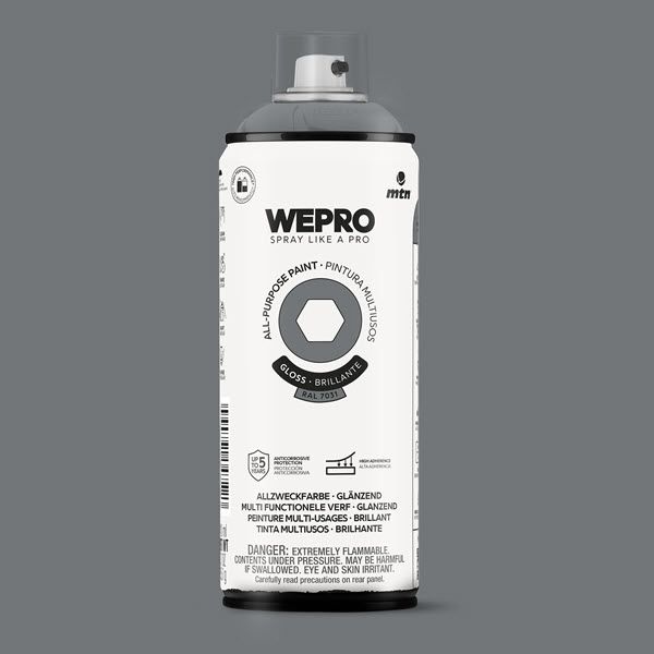 MTN WEPRO All-Purpose Spuitbus 400ml Hoogglans - RAL 7001