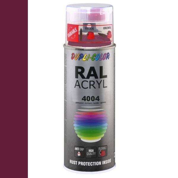 Dupli-Color spuitbus Acryl 400ml Hoogglans RAL 4004