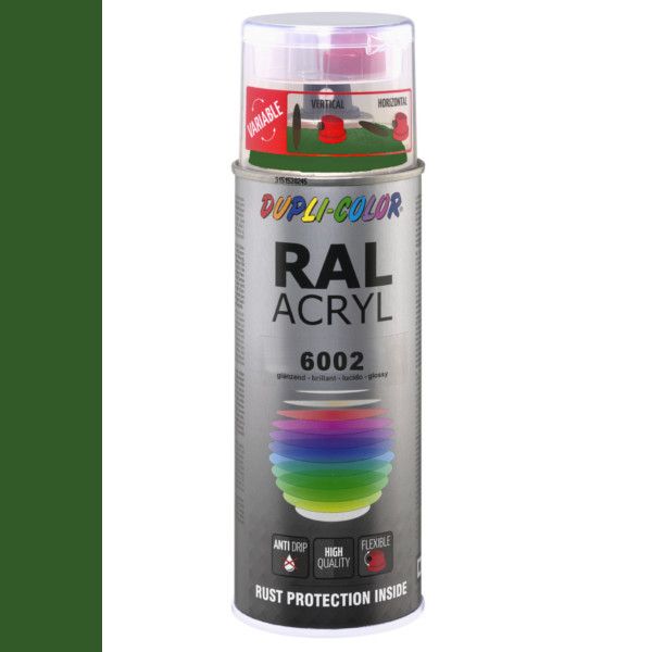 Dupli-Color spuitbus Acryl 400ml Hoogglans RAL 6002
