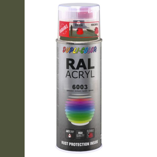 Dupli-Color spuitbus Acryl 400ml Hoogglans RAL 6003