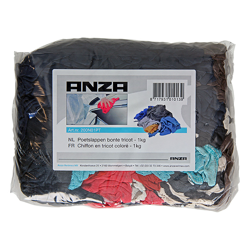 Anza Poetslappen Tricot Bont 1kg