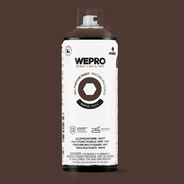 MTN WEPRO All-Purpose Spuitbus 400ml Mat - COCOA BROWN