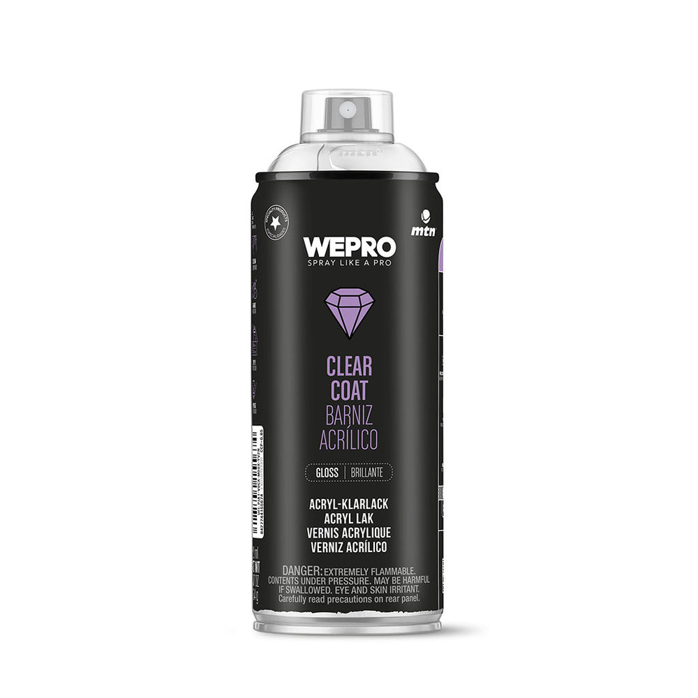 MTN WEPRO Clear Coat Spuitbus 400ml – Hoogglans Blanke Lak