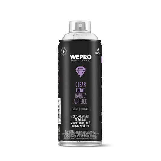 MTN WEPRO Clear Coat Spuitbus 400ml – Hoogglans Blanke Lak