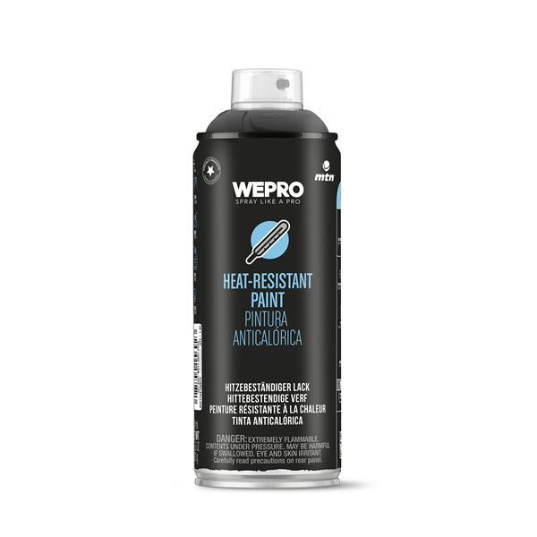 MTN WEPRO Heat-Resistant Spuitbus 400ml - Zwart