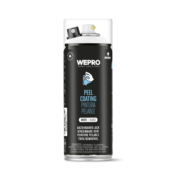 MTN WEPRO Peel Coating Spuitbus 400ml - WIT