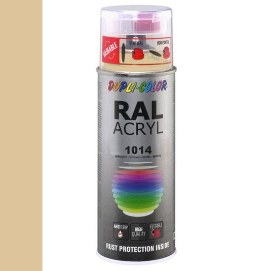 Dupli-Color spuitbus Acryl 400ml Hoogglans RAL 1014