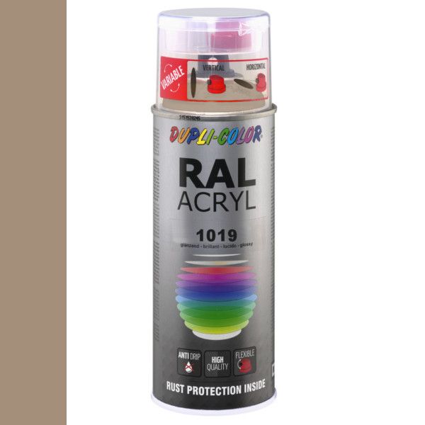 Dupli-Color spuitbus Acryl 400ml Hoogglans RAL 1019
