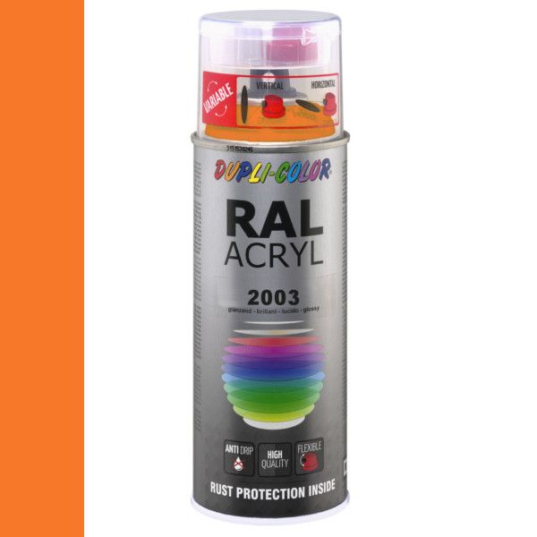 Dupli-Color spuitbus Acryl 400ml Hoogglans RAL 2003