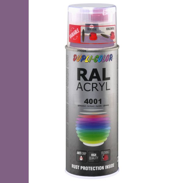 Dupli-Color spuitbus Acryl 400ml Hoogglans RAL 4001