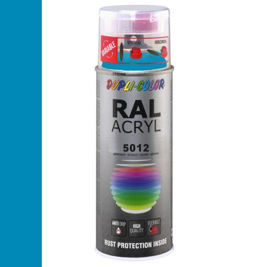 Dupli-Color spuitbus Acryl 400ml Hoogglans RAL 5012