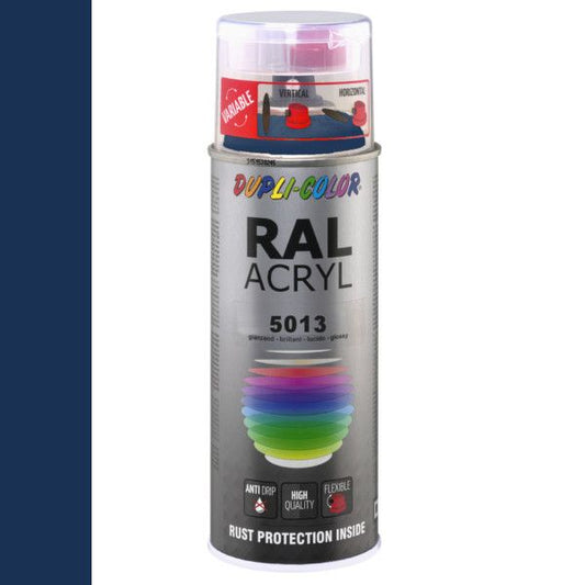 Dupli-Color spuitbus Acryl 400ml Hoogglans RAL 5013