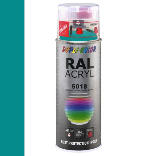 Dupli-Color spuitbus Acryl 400ml Hoogglans RAL 5018