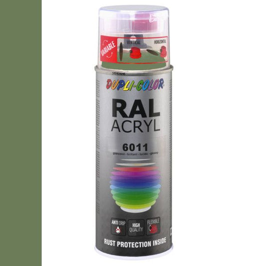 Dupli-Color spuitbus Acryl 400ml Hoogglans RAL 6011