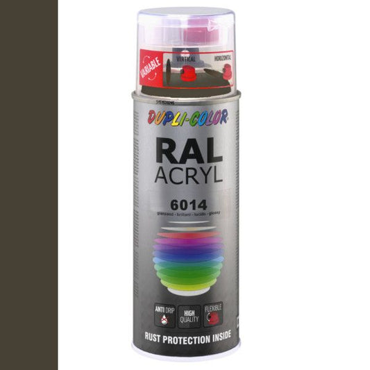Dupli-Color spuitbus Acryl 400ml Hoogglans RAL 6014