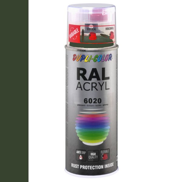 Dupli-Color spuitbus Acryl 400ml Hoogglans RAL 6020