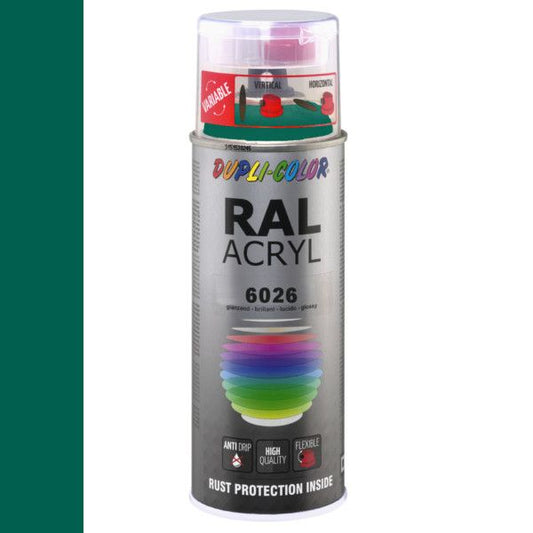 Dupli-Color spuitbus Acryl 400ml Hoogglans RAL 6026