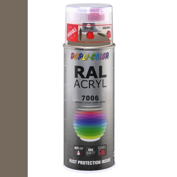 Dupli-Color spuitbus Acryl 400ml Hoogglans RAL 7006