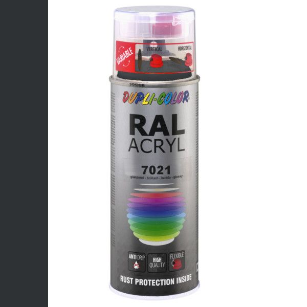 Dupli-Color spuitbus Acryl 400ml Hoogglans RAL 7021