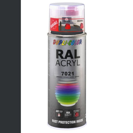 Dupli-Color spuitbus Acryl 400ml Hoogglans RAL 7021