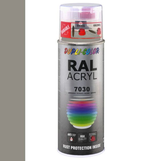 Dupli-Color spuitbus Acryl 400ml Hoogglans RAL 7030