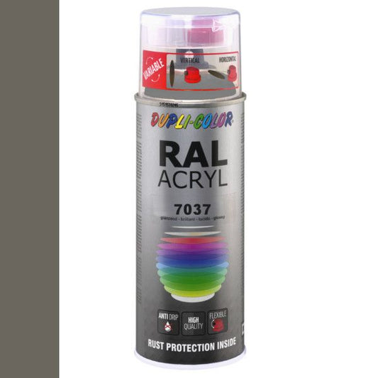 Dupli-Color spuitbus Acryl 400ml Hoogglans RAL 7039