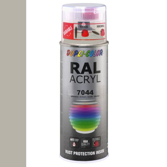 Dupli-Color spuitbus Acryl 400ml Hoogglans RAL 7044