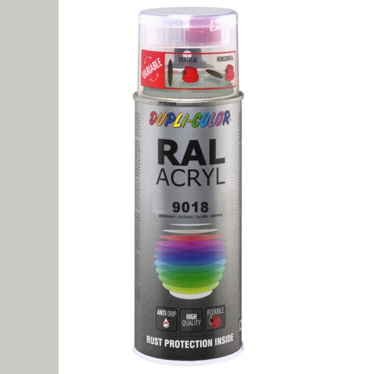 Dupli-Color spuitbus Acryl 400ml Hoogglans RAL 9018